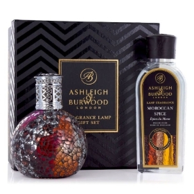 ASHLEIGH AND BURWOOD FRAGRANCE LAMP GIFT SET VAMPIRESS AND MOROCCAN SPICE