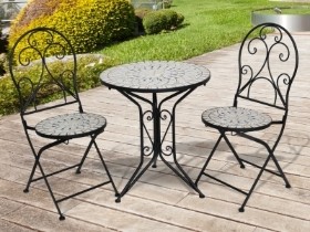 CERAMIC BISTRO SET LIGHT GREY