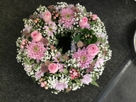 Funeral Wreath ~ Pastel