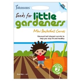 JOHNSONS LITTLE GARDENERS SEEDS MINI BASKETBALL CARROTS