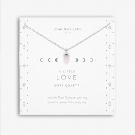 JOMA A LITTLE LOVE ROSE QUARTZ NECKLACE