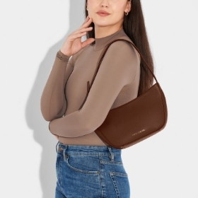 Katie Loxton Fara Small Shoulder Bag Chocolate