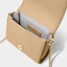 Katie Loxton Kendra Quilted Mini Crossbody soft tan