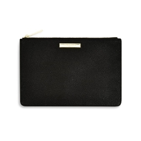 KATIE LOXTON SOFT PEBBLE POUCH SUSTAINABLE STYLE BLACK