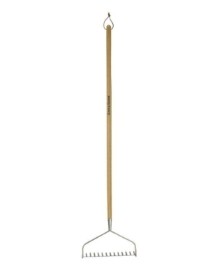 KENT & STOWE STAINLESS STEEL LONG HANDLED SOIL RAKE