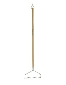 KENT & STOWE STAINLESS STEEL LONG HANDLED SOIL RAKE