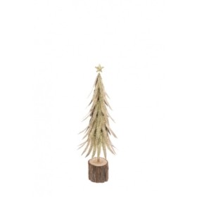 METAL NORDIC TABLE TREE GOLD 45CM