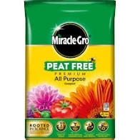 MIRACLE GRO PEAT FREE COMPOST 40L