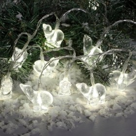 NOMA 20 WARM WHITE POLAR BEAR STRING LIGHTS BATTERY OPERATED