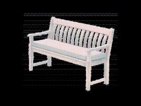 POLYESTER BENCH CUSHION ECRU 5FT