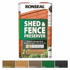 RONSEAL SHED AND FENCE PRESERVER 5L