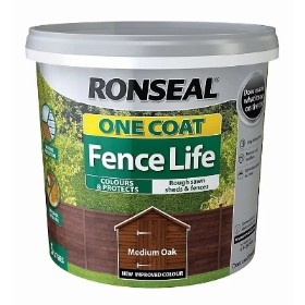 RONSEAL ONE COAT FENCE LIFE MEDIUM OAK 5L