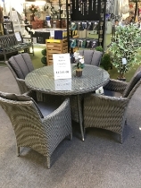 SICILY RATTAN 4 SEAT SET WITH CUSHIONS