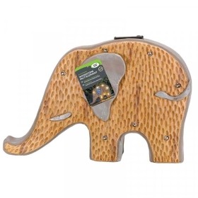 SMART SOLAR WOODSTONE INLIT ELEPHANT