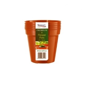 STEWART 10CM (4in) FLOWER POT X 5 (MULTI PACK)