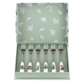 Wrendale Royal Worcester Set of 6 Pastry Forks