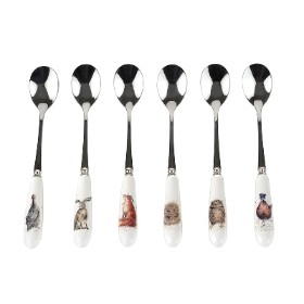 Wrendale Royal Worcester Set of 6 Tea Spoons